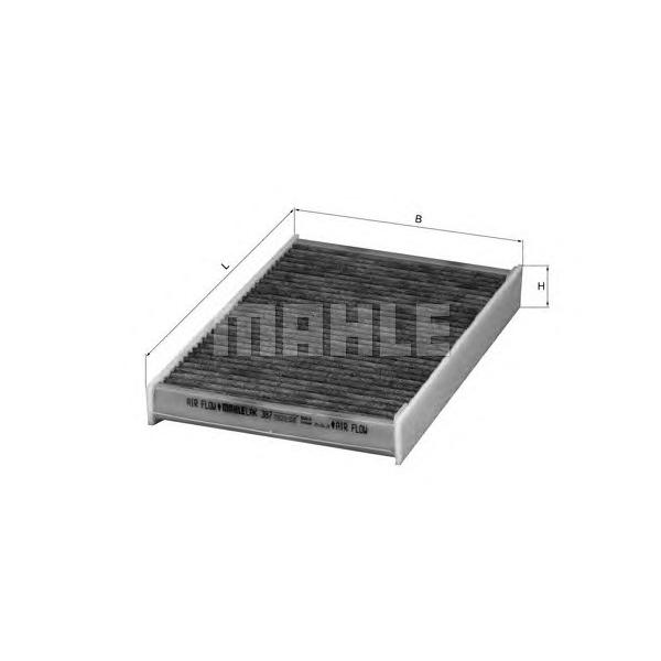 KNECHT - LAK387 (Фильтр салонный (угольный) Discovery Sport 14~, Freelander 2 06~14, Evoque 11~, Volvo S60 II, S80 06~, XC60 09~, XC70 07~)