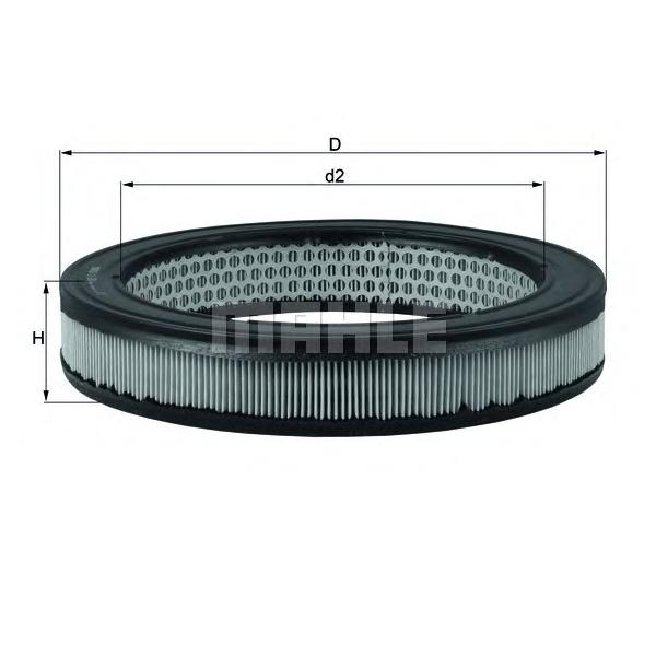 KNECHT - LX630 (фильтр возд./ Honda Civic 1.2-1.5 83-87, Rover 200 1.3 85-89)
