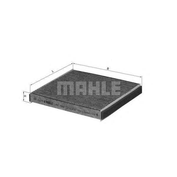 KNECHT - LAK490 (Фильтр салона угольный 219x195x28)
