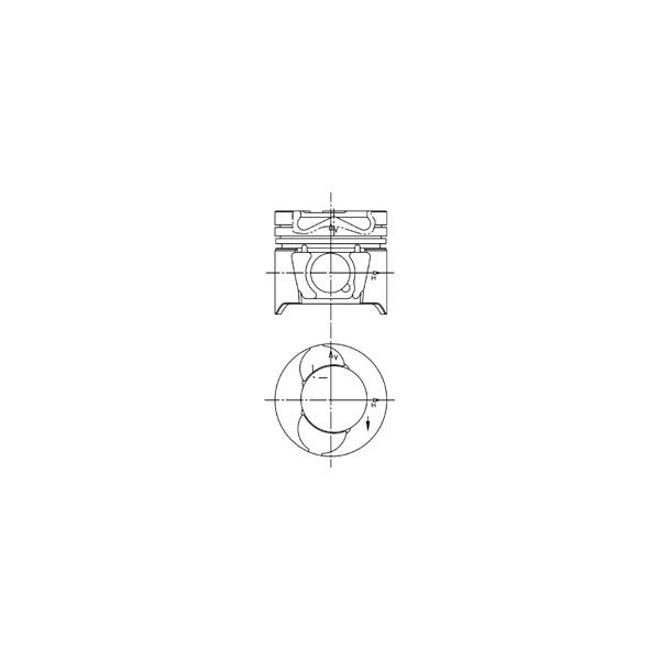 KOLBENSCHMIDT - 94597600 (Поршень SMART 0.8 CDI (OM 660.940, OM 660 DE 8LA) 2004-2007)