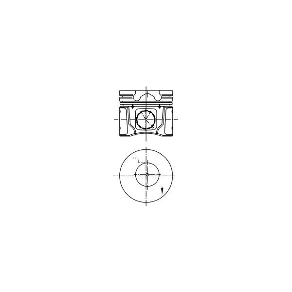 KOLBENSCHMIDT - 40014600 (поршеньd82.5x2.5x2x3 STD/ Ford Focus 1.8Di C9DA/C9DB/C9DC 99-05)