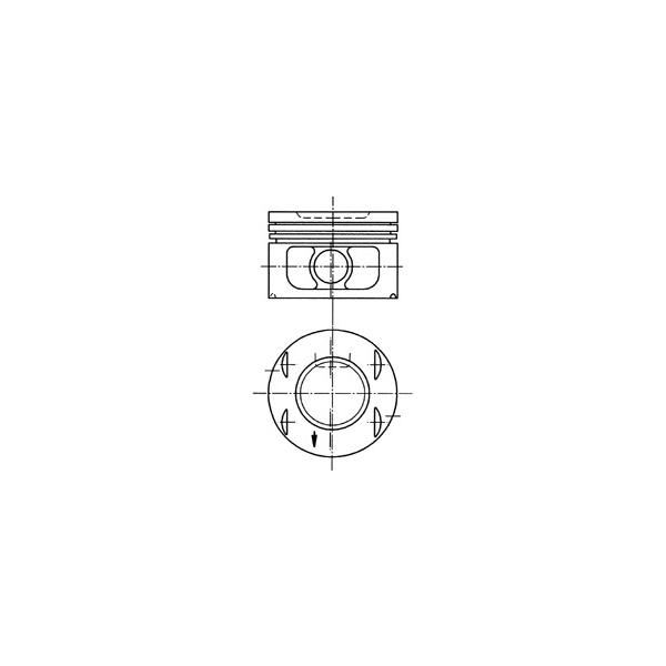 KOLBENSCHMIDT - 94673700 (поршень/ Citroen XM/Xantia, Peugeot 406/806 2.0 16V 94> d86x1,5x1,75x3 std)