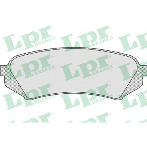 LPR - 05P835 (Колодки тормозные задние дисковые)