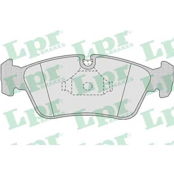 LPR - 05P757 (Колодки торм. диск. передние BMW E36 E46 Z3 Z4 9)