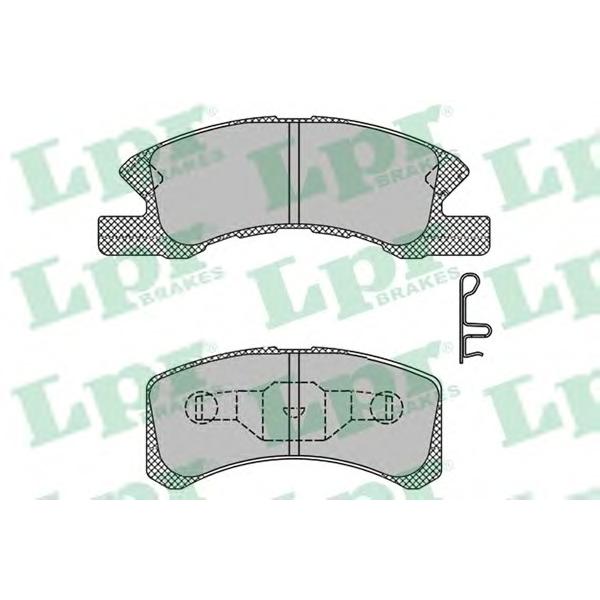 LPR - 05P1443 (Колодки тормозные дисковые передн DAIHATSU: CHARADE 03 - , CUORE VII 03 - , TREVIS 06 -)