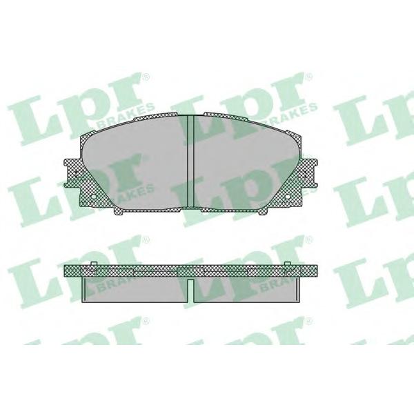 LPR - 05P1333 (Колодки тормозные передние Toyota Yaris 05)