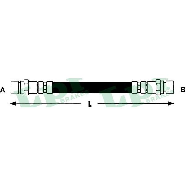 LPR - 6T48043 (Шланг тормозной задний)