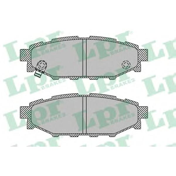 LPR - 05P1408 (Колодки тормозные задние)