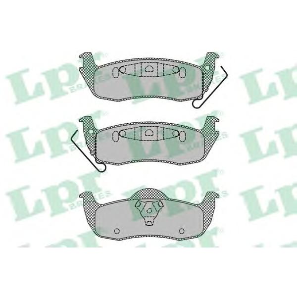 LPR - 05P1405 (Колодки тормозные задние)