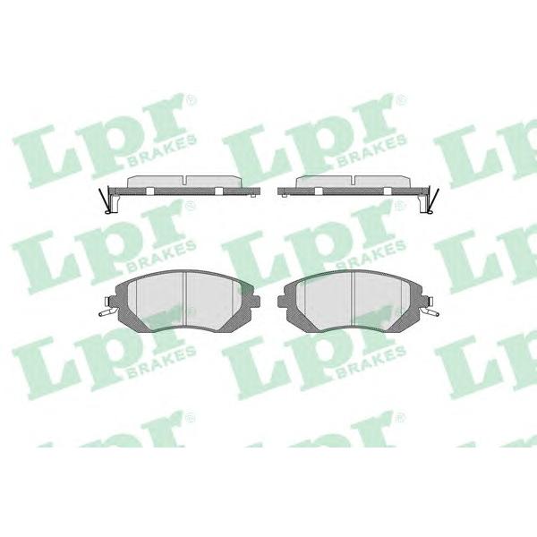 LPR - 05P1729 (Колодки тормозные дисковые)