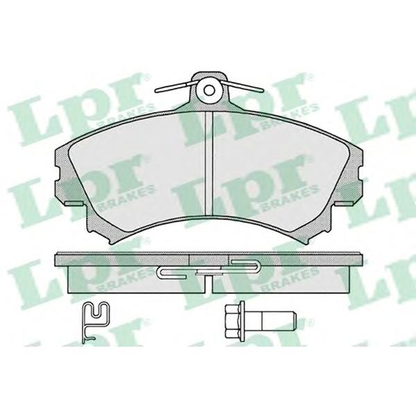 LPR - 05P1221 (Колодки тормозные передние #)