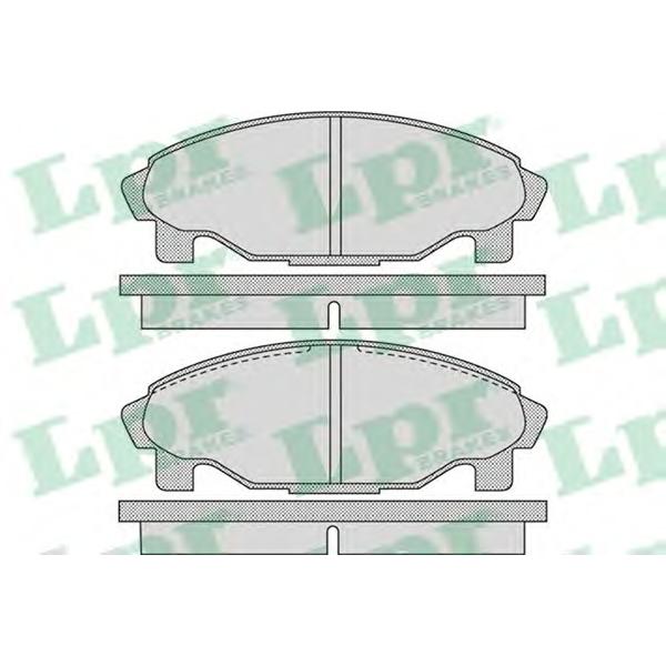 LPR - 05P1081 (Колодки тормозные дисковые передн DAIHATSU: CHARADE IV 93-99, CHARADE IV седан 94-, CUORE V 96-98, G)