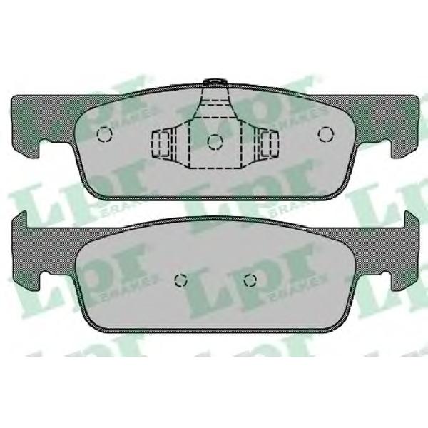 LPR - 05P1702 (Комплект тормозных колодок, дисковый тормоз)