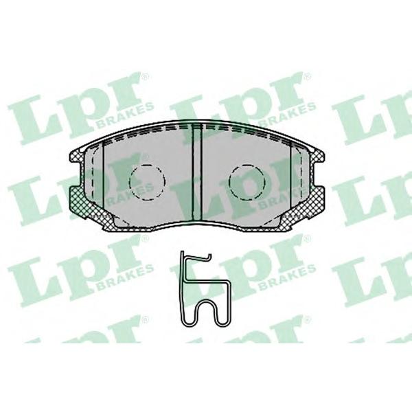 LPR - 05P1427 (Колодки тормозные дисковые передн DAIHATSU: TERIOS 97 - 05, TERIOS 05 -)