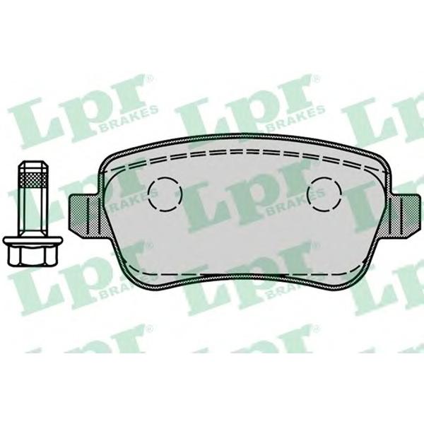 LPR - 05P1218 (Колодки тормозные дисковые задн FIAT: CROMA 05-)