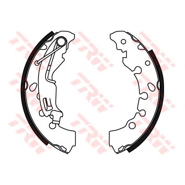 LUCAS-TRW - GS 8720 (колодки барабанные/ Fiat Panda/Punto 1.2i, Opel Corsa D 1.0-1.4i/1.3CDTi 06>)