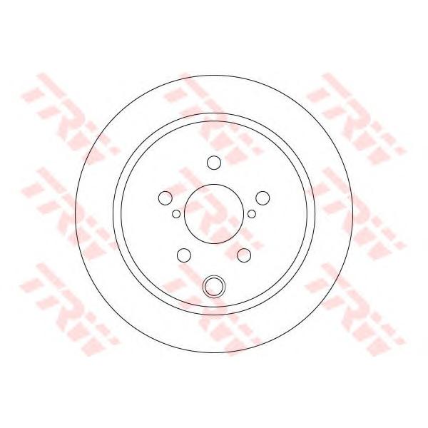 LUCAS-TRW - DF6503 (Диск тормозной SUBARU FORESTER/IMPREZA/XV 1.6/2.0 12- задний)