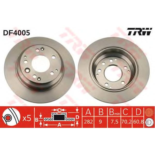 LUCAS-TRW - DF4005 (Тормозной диск DF4005)