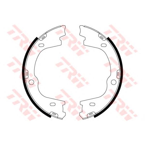 LUCAS-TRW - GS8803 (Колодки барабанные HYUNDAI SANTA FE III GS8803)
