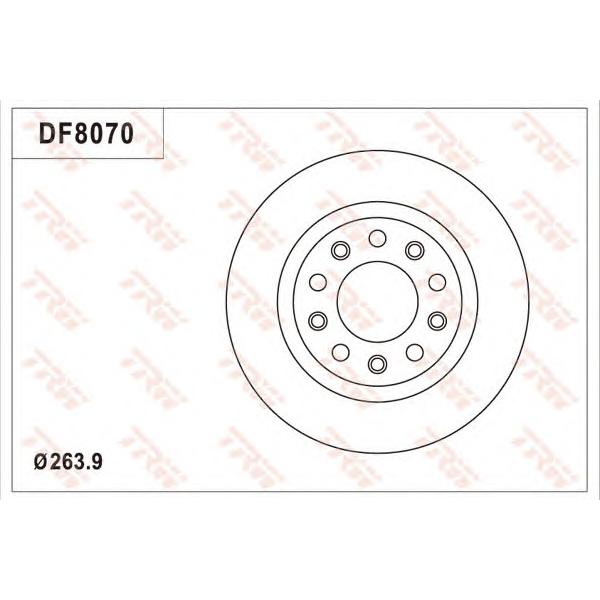 LUCAS-TRW - DF8070 (Диск тормозной)
