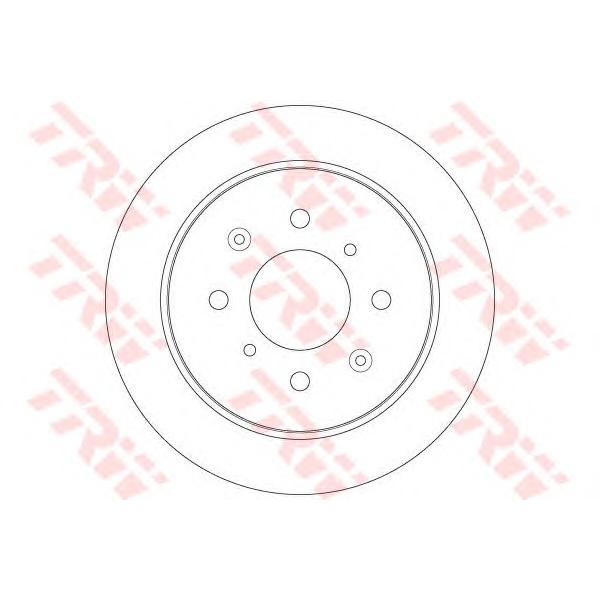 LUCAS-TRW - DF6378 (DF6378 диск тормозной задний!/ Honda Jazz 1.2-1.4 08-13)