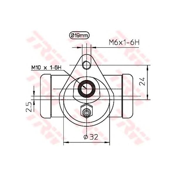 LUCAS-TRW - BWD122 (задн. торм. цил./ Ford Fiesta 90>)