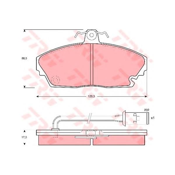 LUCAS-TRW - GDB 479 (Тормозные колодки GDB479)