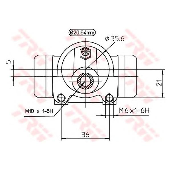 LUCAS-TRW - BWF296 (задн. торм. цил./Nissan Primera 1. 6 16V/2. 0 TD 96> d. 20,6)