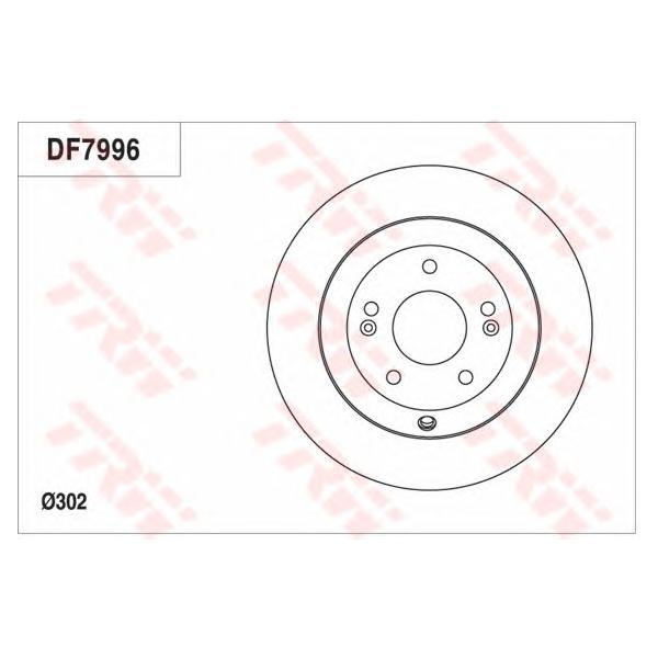 LUCAS-TRW - DF7996 (Диск тормозной задний Ø302x11)