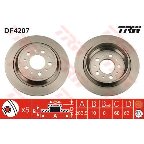 LUCAS-TRW - DF4207 (Тормозной диск DF4207)