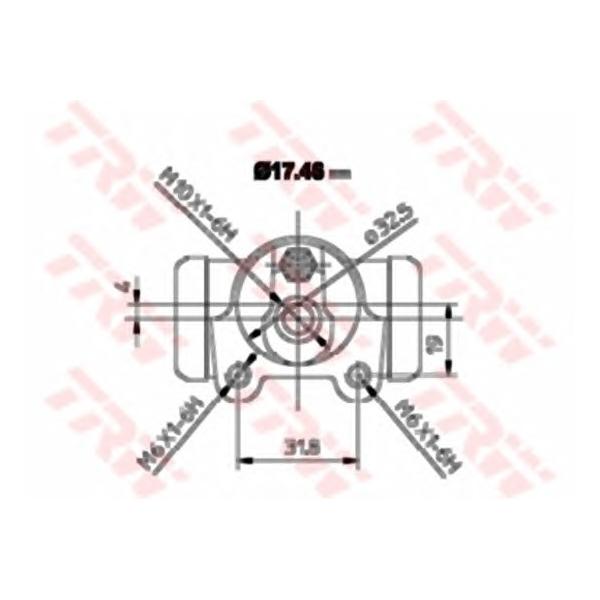 LUCAS-TRW - BWA129 (Задний тормозной цилиндр ABS)