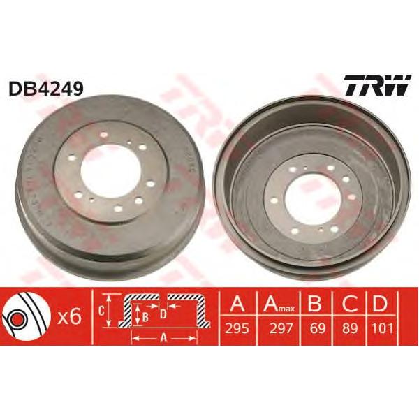 LUCAS-TRW - DB4249 (Тормозной барабан DB4249)
