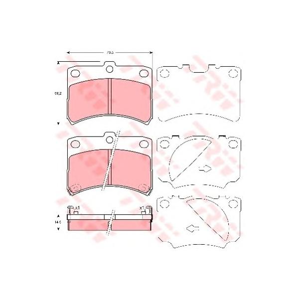 LUCAS-TRW - GDB3219 (Тормозные колодки GDB3219)