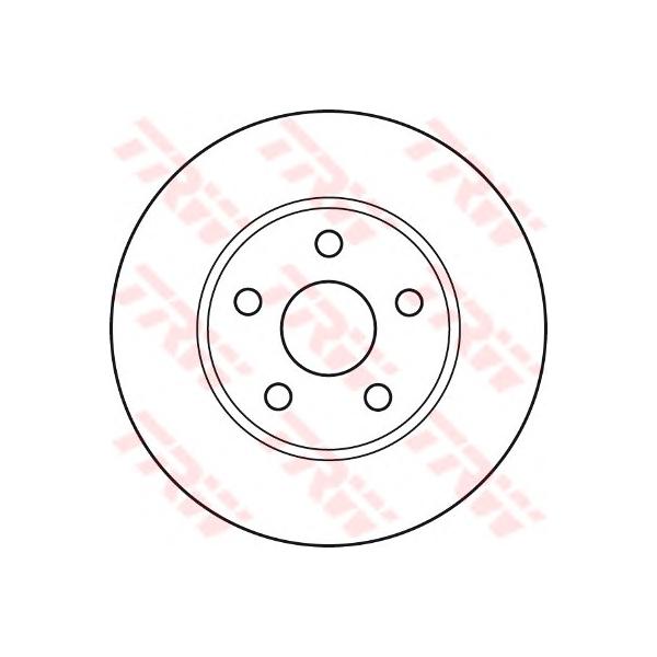 LUCAS-TRW - DF4877 (диск торм. пер./ Toyota Celica 1.8i 16V 11.93-11.99)