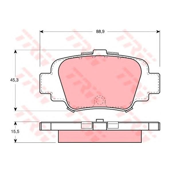 LUCAS-TRW - GDB1060 (Тормозные колодки GDB1060)