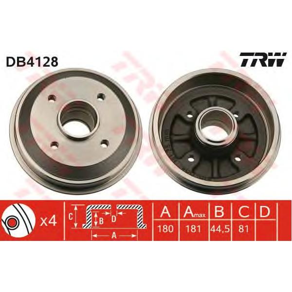 LUCAS-TRW - DB4128 (Тормозной барабан)