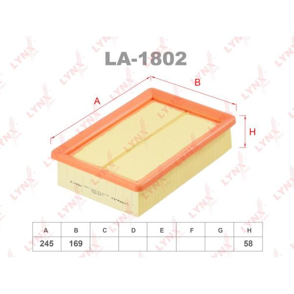 LYNX - LA-1802 (Фильтр воздушный)