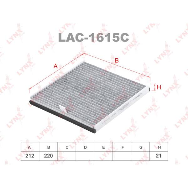 LYNX - LAC-1615C (Фильтр салонный угольный)