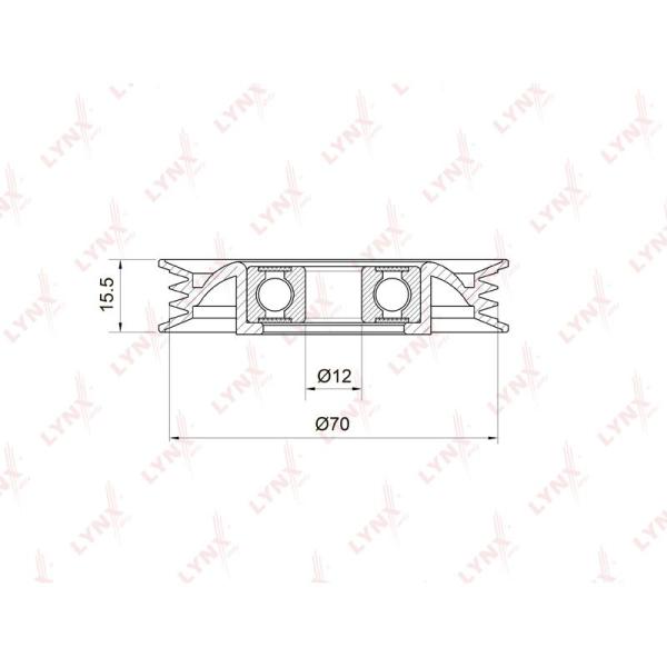 LYNX - PB-5040 (Ролик натяжной навесного оборудования)