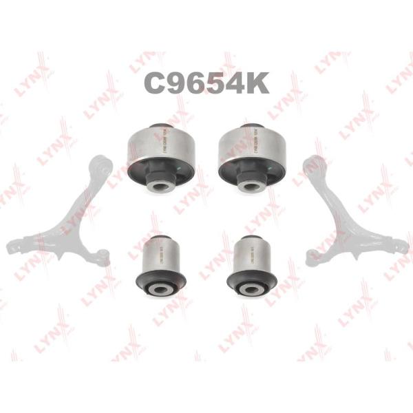 LYNX - C9654K (Комплект сайлентблоков / Рычагов / Перед. подв.)