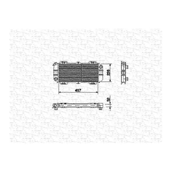 MAGNETI MARELLI - 350213484000 (Радиатор охлаждения двигателя)