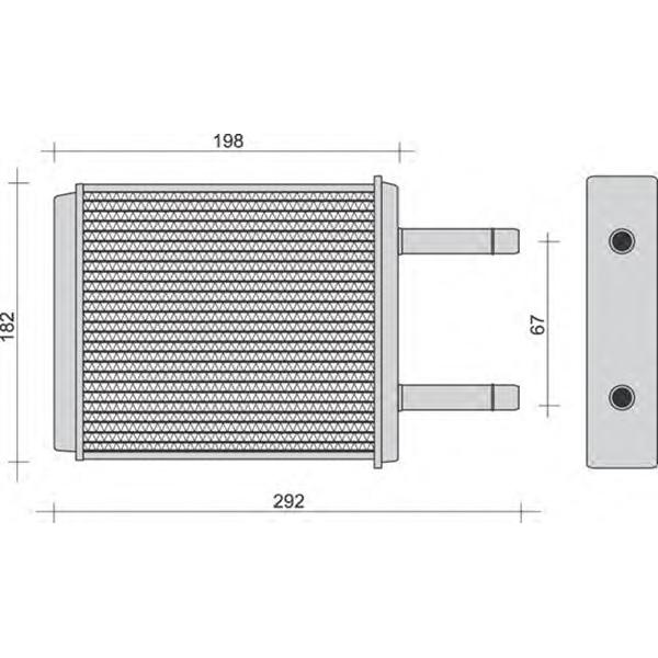 MAGNETI MARELLI - 350218272000 (Радиатор отопителя-, CHEVROLET MAT)