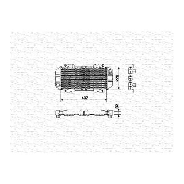 MAGNETI MARELLI - 350213477000 (Радиатор охлаждения двигателя)