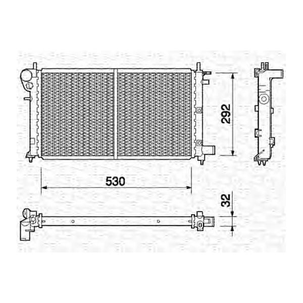 MAGNETI MARELLI - 350213757000 (Радиатор охлаждения двигателя)