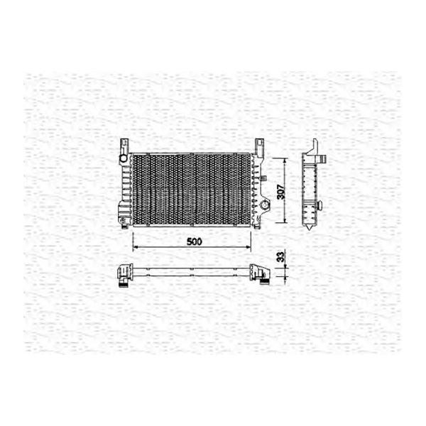 MAGNETI MARELLI - 350213511000 (Радиатор охлаждения двигателя)