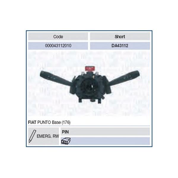 MAGNETI MARELLI - 000043112010 (Подрулевой переключатель в сборе)