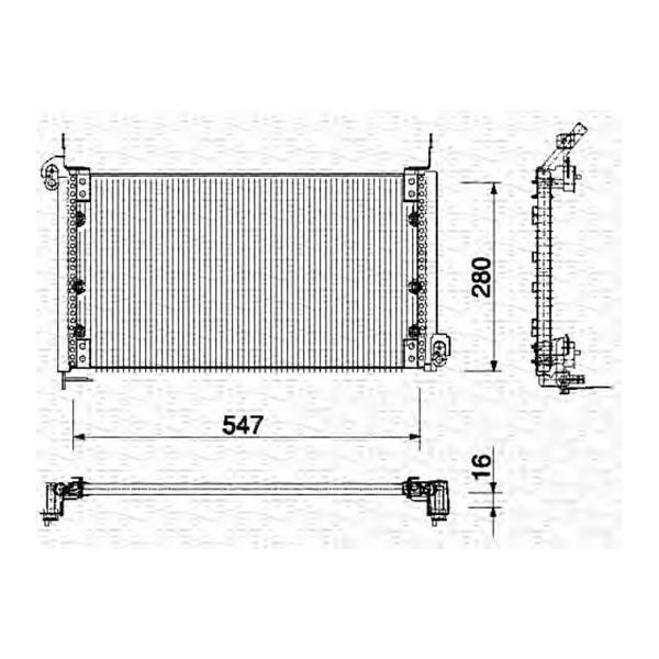 MAGNETI MARELLI - 350203135000 (Радиатор охлаждения двигателя)