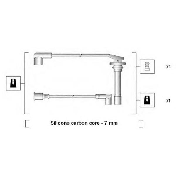 MAGNETI MARELLI - 941275010862 (Провода в/в-, DAIHATSU APPLAUSE, FEROZA 1.6i)