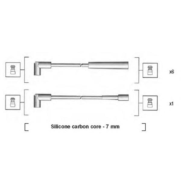 MAGNETI MARELLI - 941425010939 (Провода в/в JEEP Cherokeee-Grand Cherokee-Wrangler)