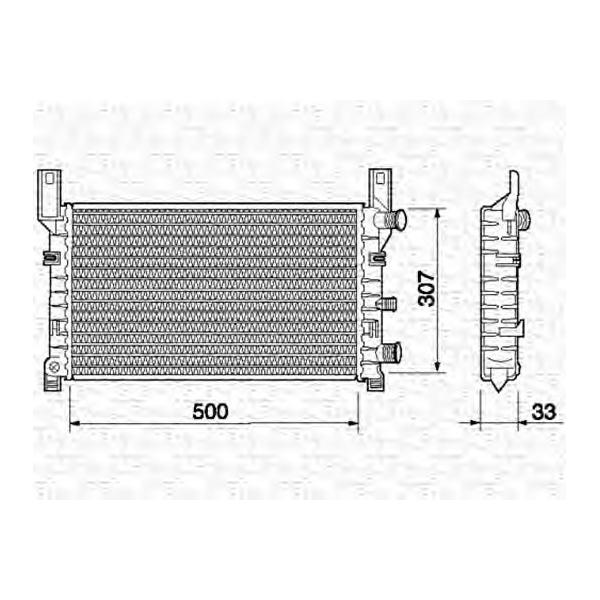 MAGNETI MARELLI - 350213499000 (Радиатор охлаждения двигателя)